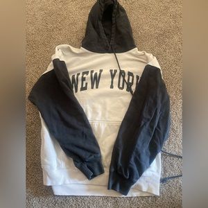 Brandy Melville New York Hoodie Colorblock
